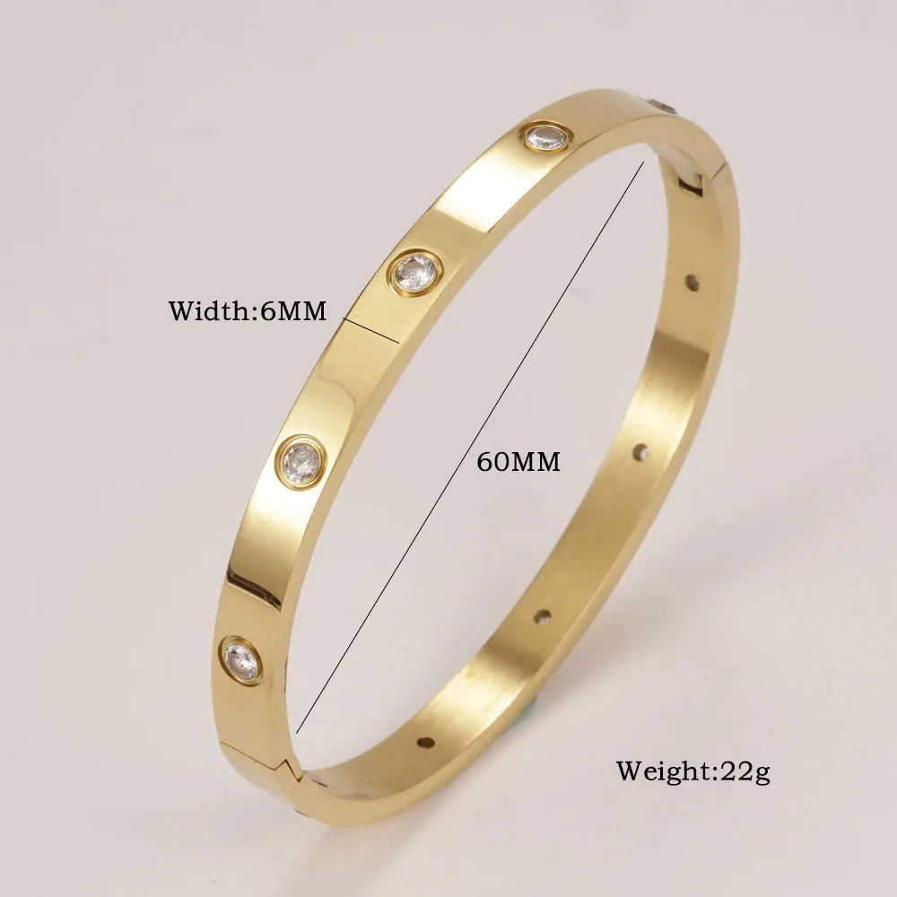 Minimalist Charm Bracelet – Stainless Steel, Gold, Silver & Rose Gold, For Women