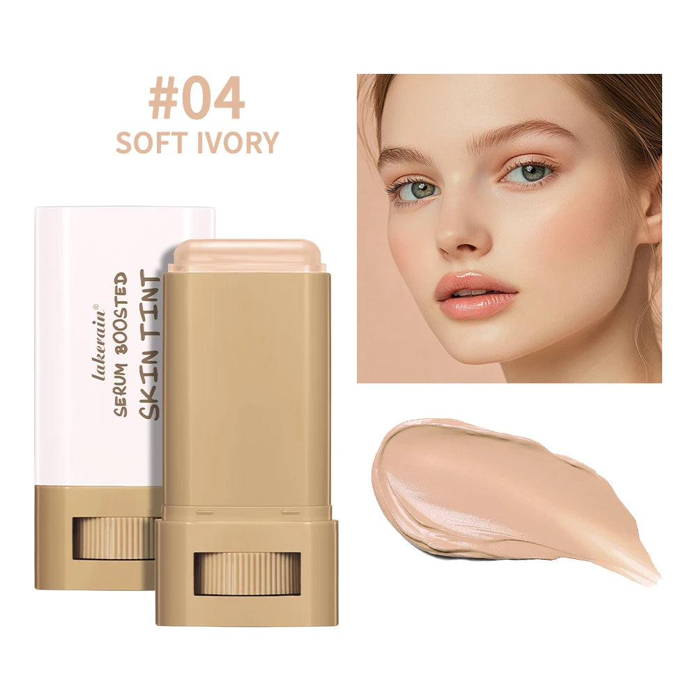 Serum Stick Foundation – Natural Finish, Buildable Coverage, 7 Active Ingredients, 6 Shades