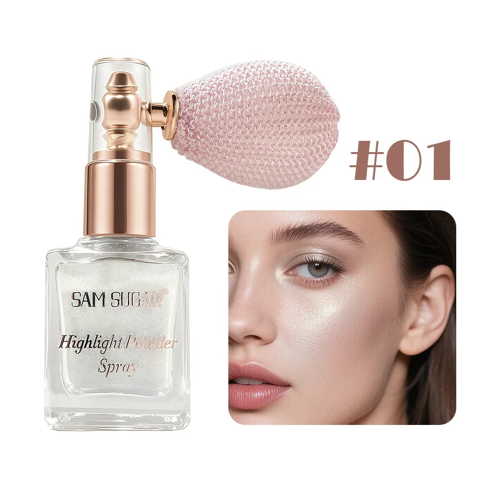 Face & Body Shimmer Spray – Ultra-Fine Illuminating Mist, Contour & Glow, Dewy Finish | 6 Shades