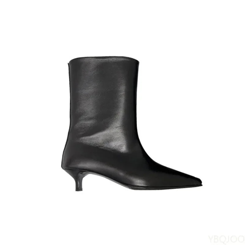 Bottes à Bout Pointu et Petit Talon Fin