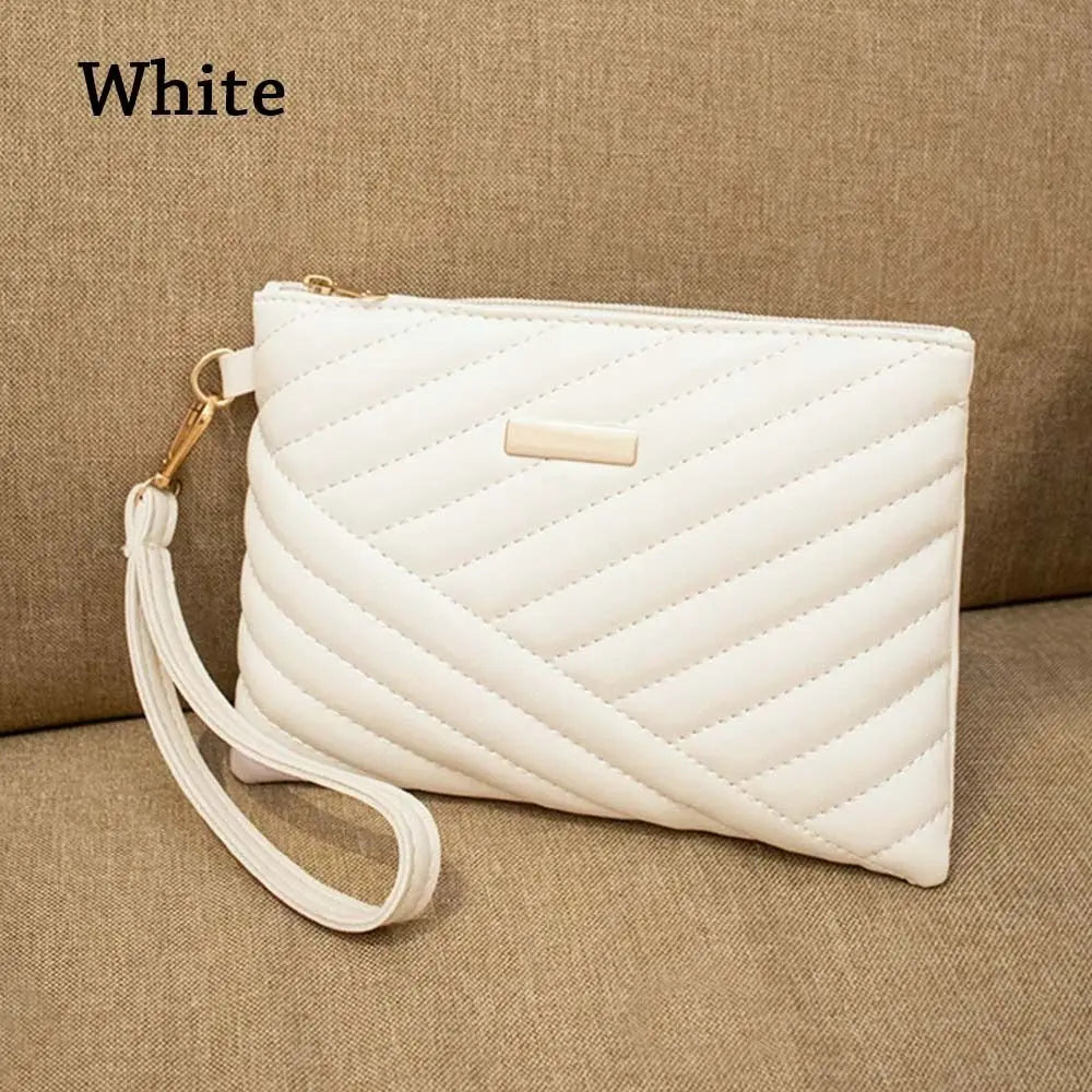 Pochette Enveloppe Femme en Cuir PU – Sac À Main Souple, Shopping et Voyage