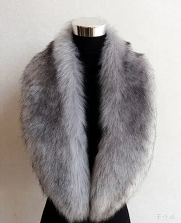 Faux fur scarf for women