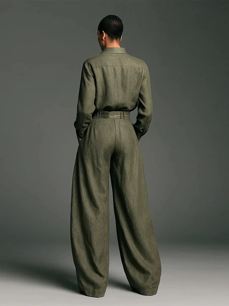 Oversized Balloon Shirt and Pants Set