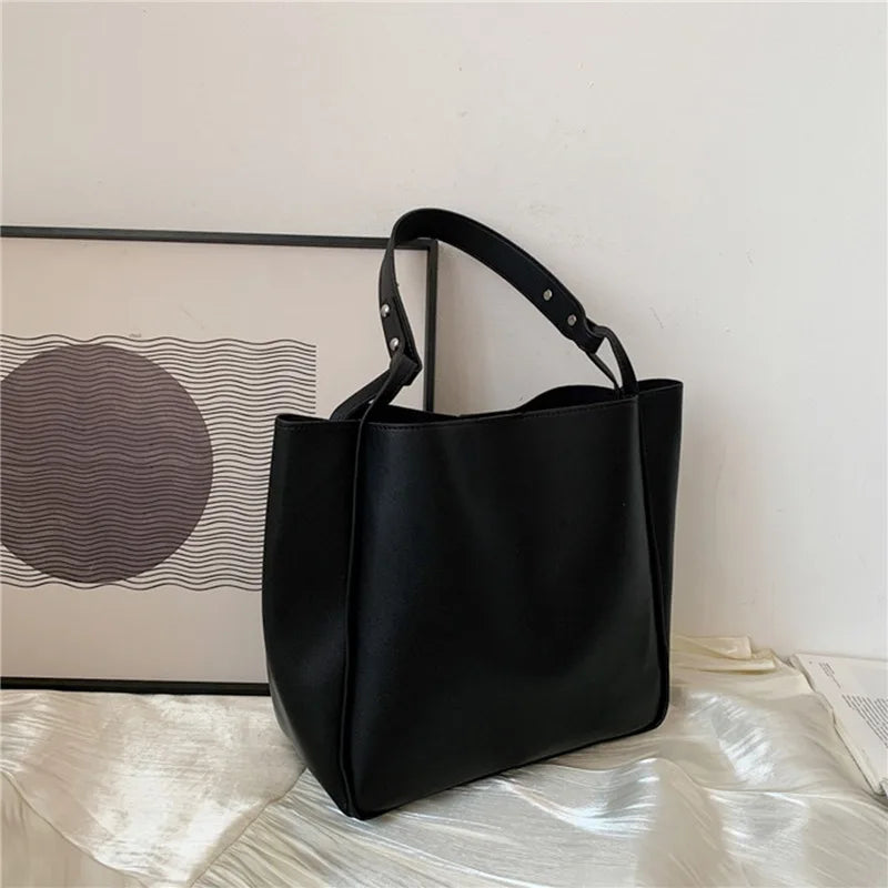 Sac à main en cuir PU pour femme - Grande capacité pour shopping et voyage
