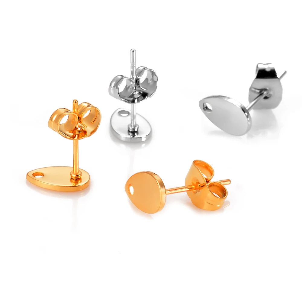 Geometric Earrings – Nickel-Free Stainless Steel, Gold & Silver Color, Multiple Styles