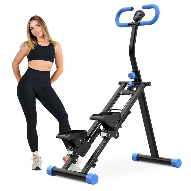 Machine d’Escalade Verticale Pliable – Cardio Complet, Guidon Ajustable, 150 kg Max