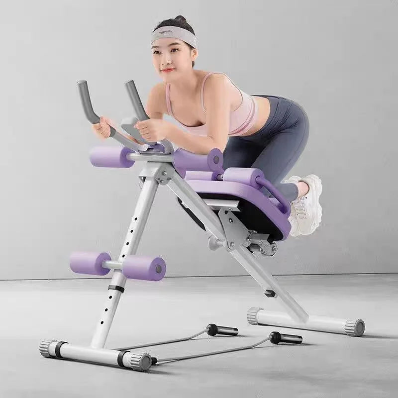 Machine Abdominale 6-en-1 Ajustable – Multifonction, Pliable, Compteur Numérique
