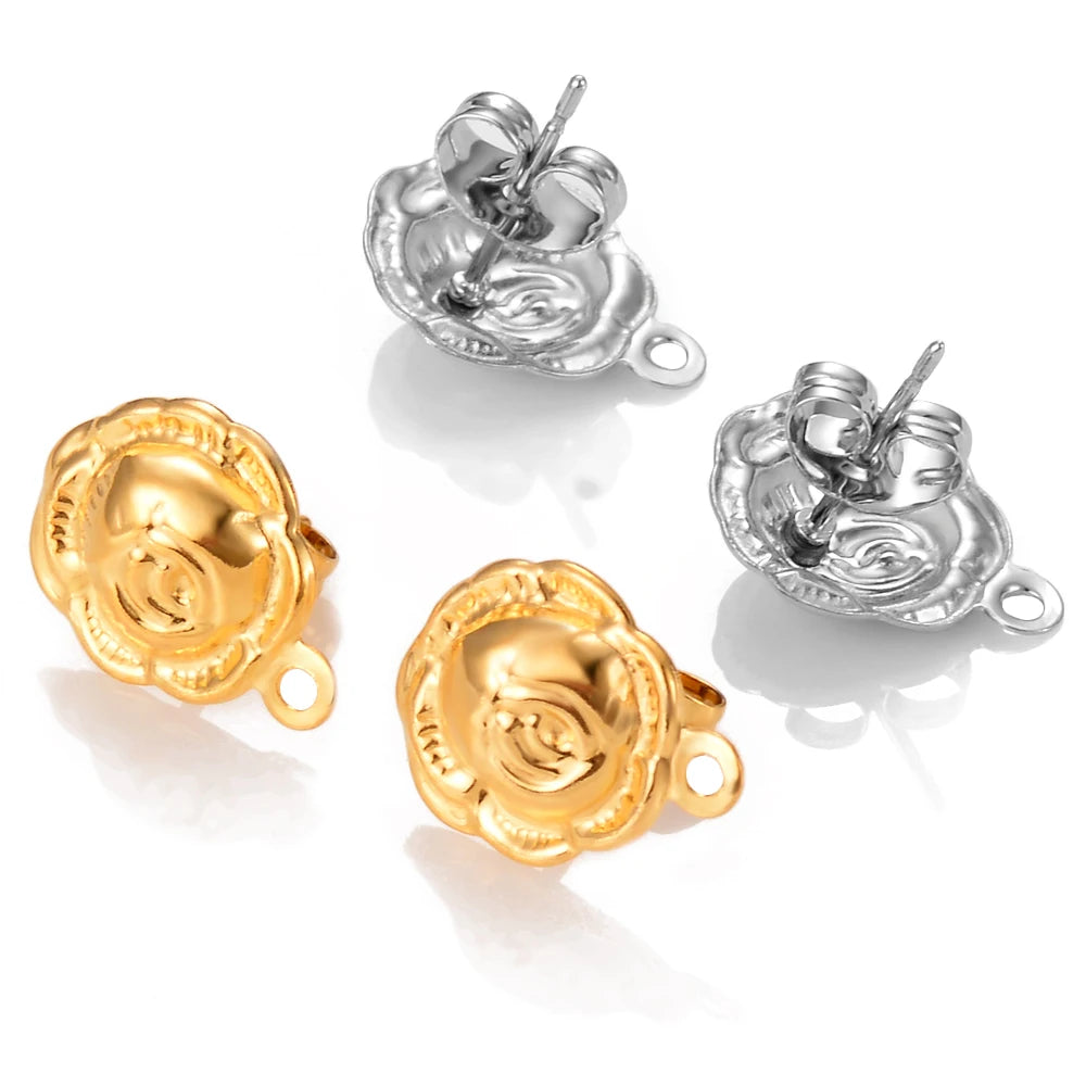 Geometric Earrings – Nickel-Free Stainless Steel, Gold & Silver Color, Multiple Styles