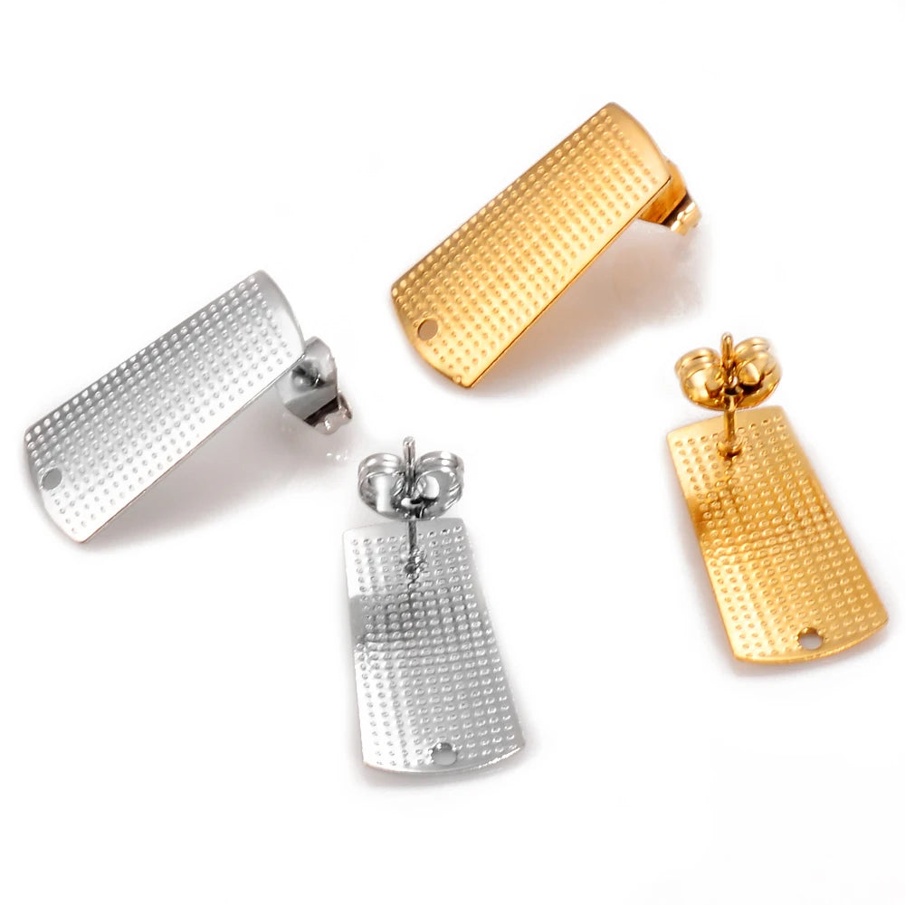 Geometric Earrings – Nickel-Free Stainless Steel, Gold & Silver Color, Multiple Styles