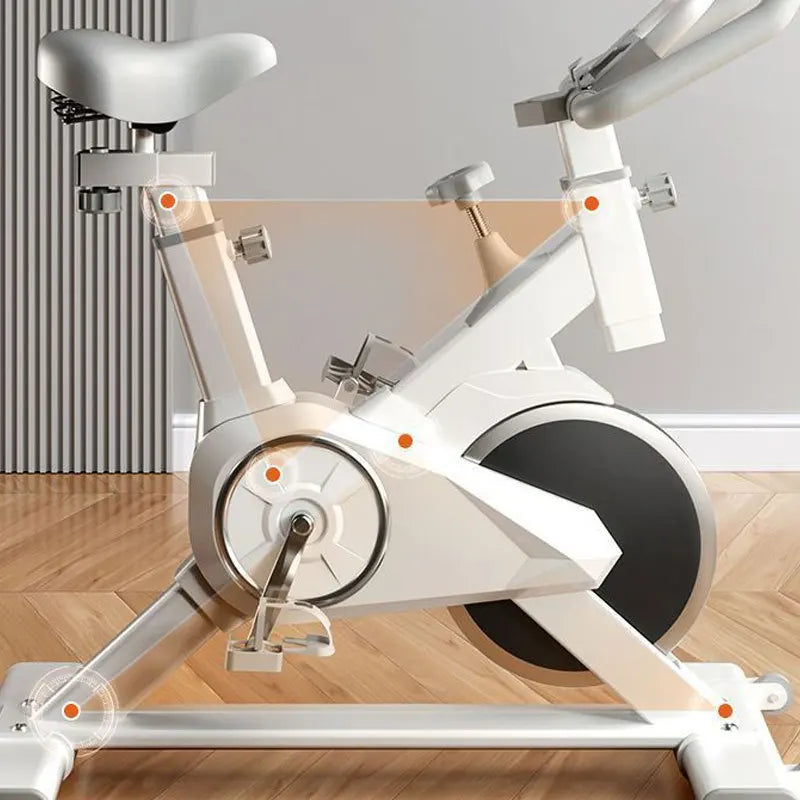 Vélo de Spinning Magnétique Stationnaire – Siège Ajustable, Silencieux