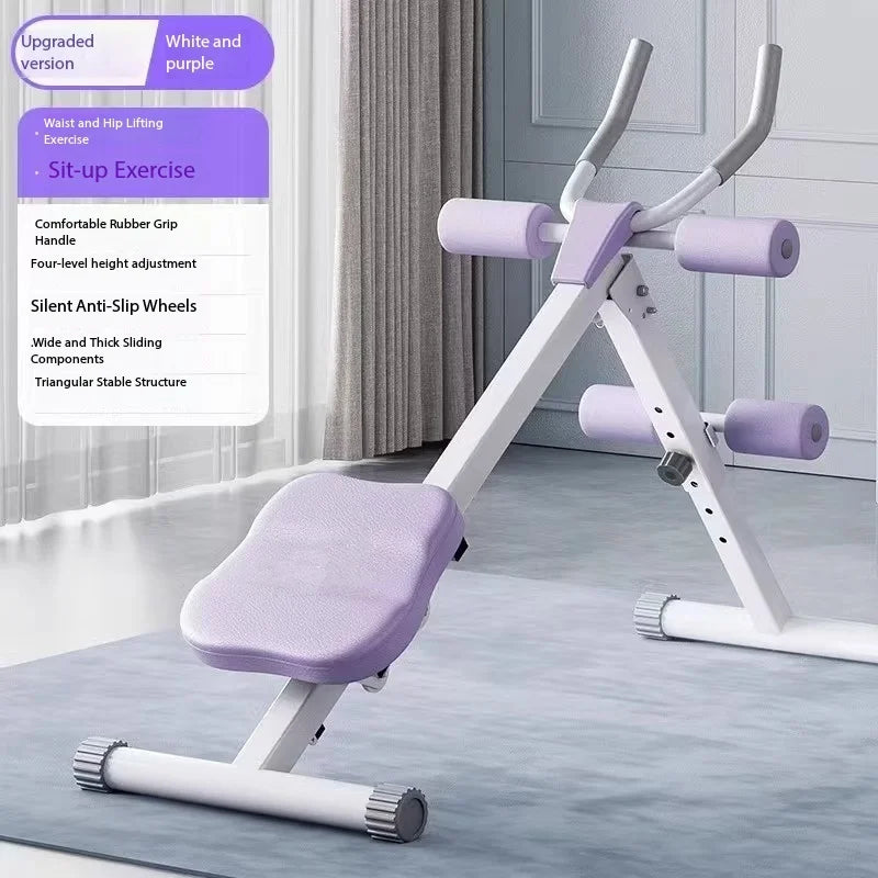 Machine Abdominale 6-en-1 Ajustable – Multifonction, Pliable, Compteur Numérique