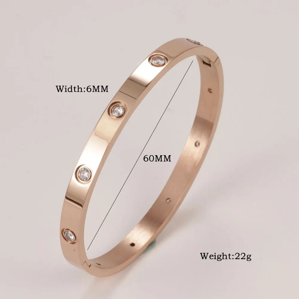 Bracelet Charm Minimaliste – Acier Inoxydable, Or, Argent & Or Rose, Pour Femme