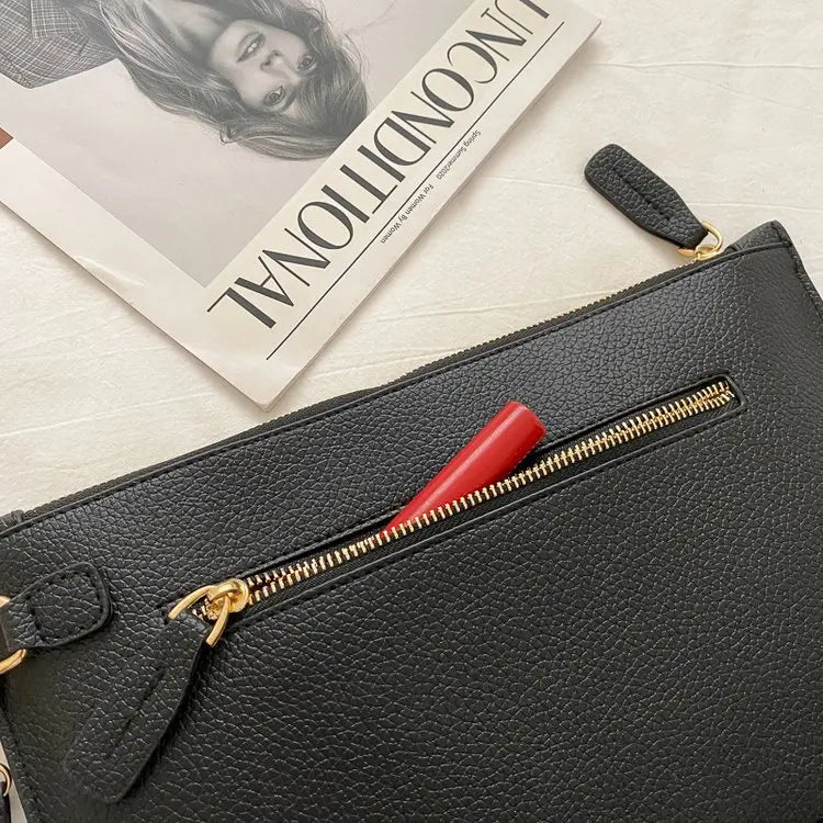 Pochette Enveloppe Femme de Luxe - Sac à Main Soirée en Cuir PU - Design Élégant