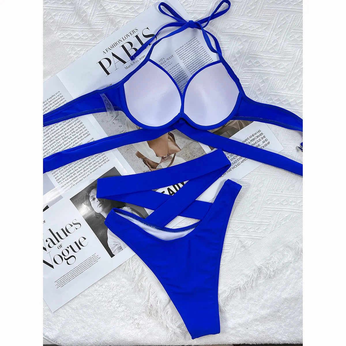 Women's Sexy Push-Up Bikini High-Waisted Brazilian Beach Swimsuit
