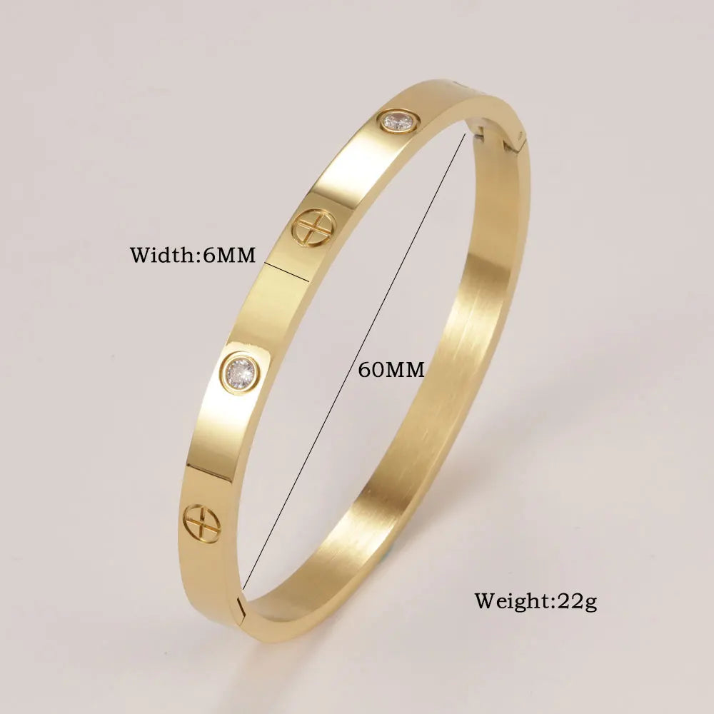 Bracelet Charm Minimaliste – Acier Inoxydable, Or, Argent & Or Rose, Pour Femme