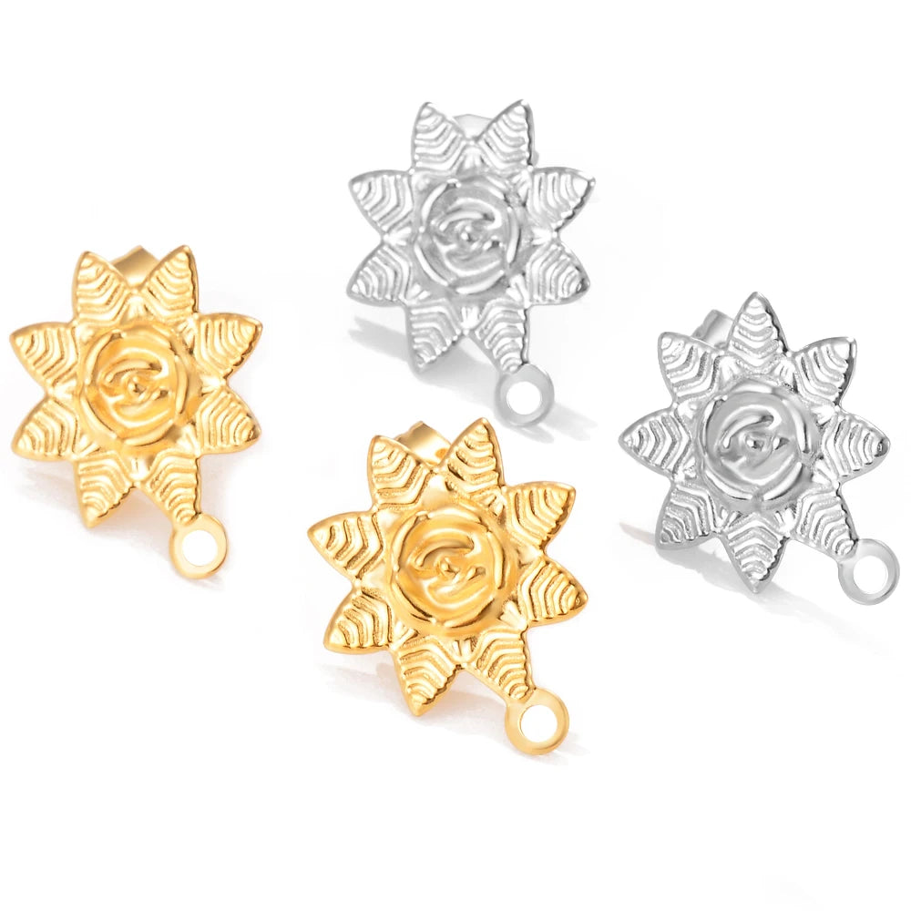 Geometric Earrings – Nickel-Free Stainless Steel, Gold & Silver Color, Multiple Styles