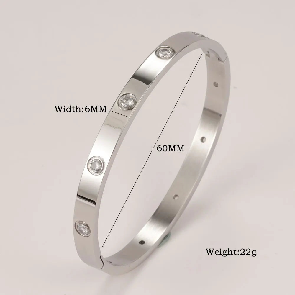 Bracelet Charm Minimaliste – Acier Inoxydable, Or, Argent & Or Rose, Pour Femme