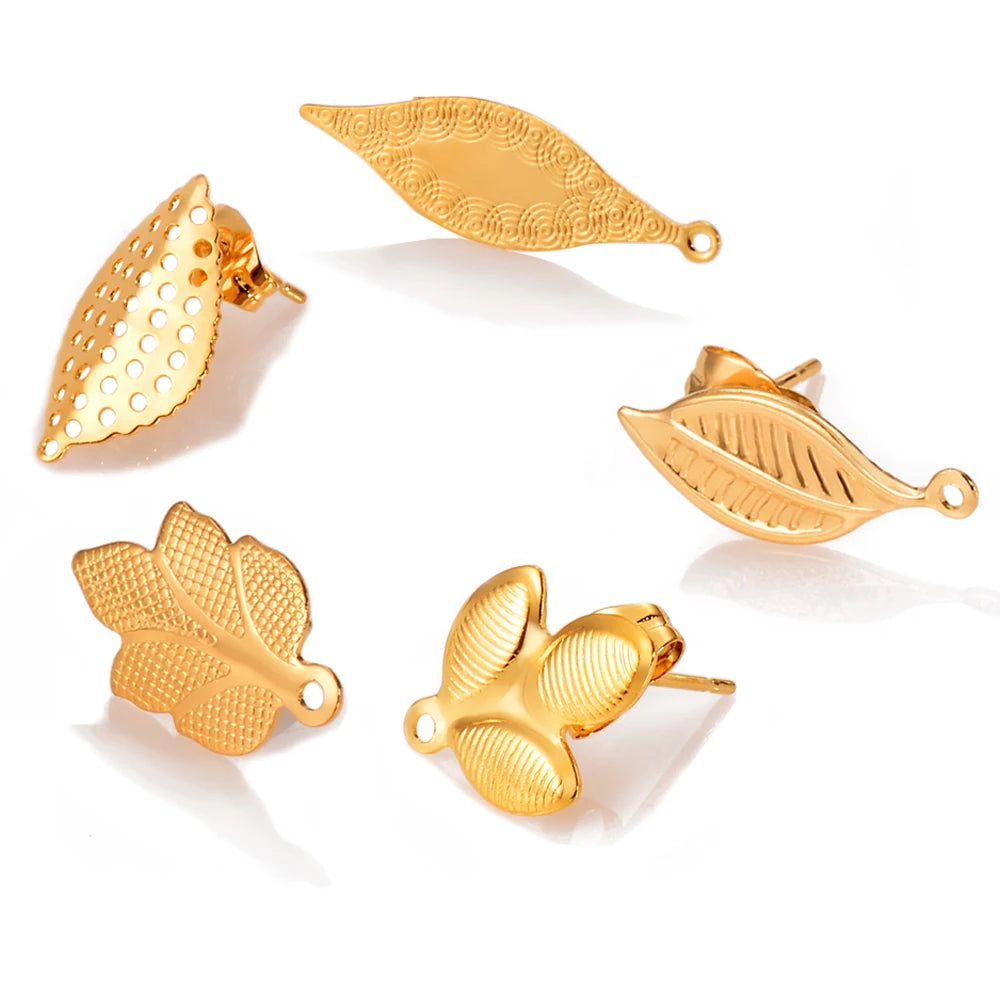 Geometric Earrings – Nickel-Free Stainless Steel, Gold & Silver Color, Multiple Styles