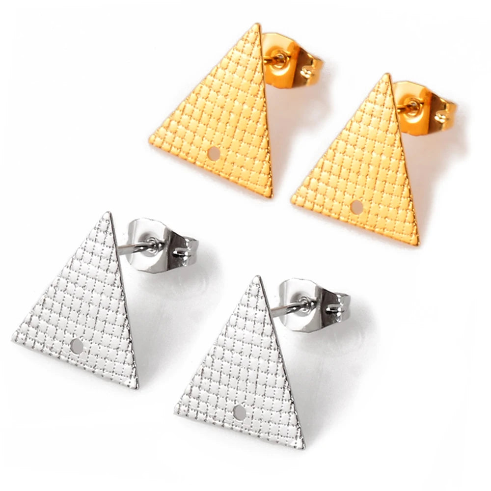 Geometric Earrings – Nickel-Free Stainless Steel, Gold & Silver Color, Multiple Styles