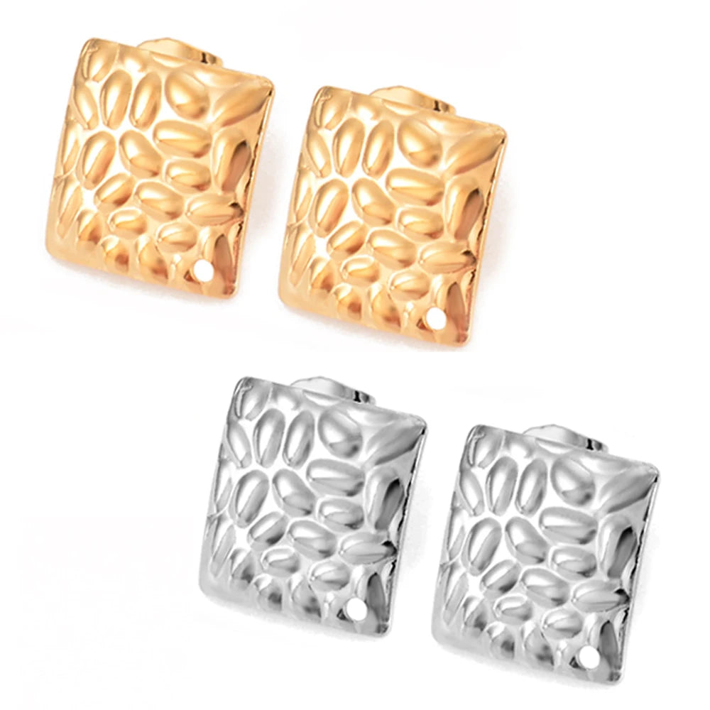 Geometric Earrings – Nickel-Free Stainless Steel, Gold & Silver Color, Multiple Styles
