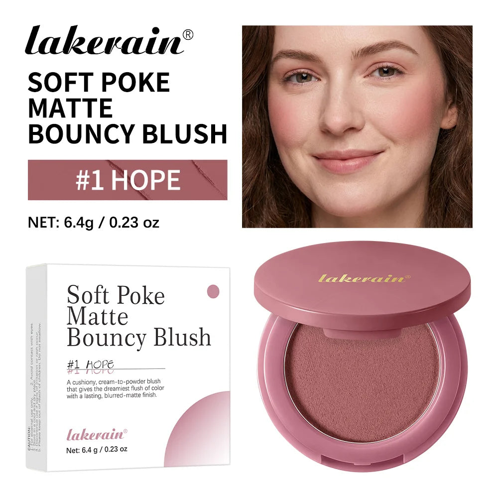 Mattifying Cream-to-Powder Blush – Lightweight Mousse Texture, Natural Finish, Long-Lasting | 7 Shades