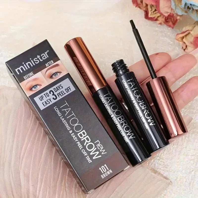 Gel Teinté Sourcils Tattoo Peel-Off — Semi-Permanent, Waterproof & Longue Tenue