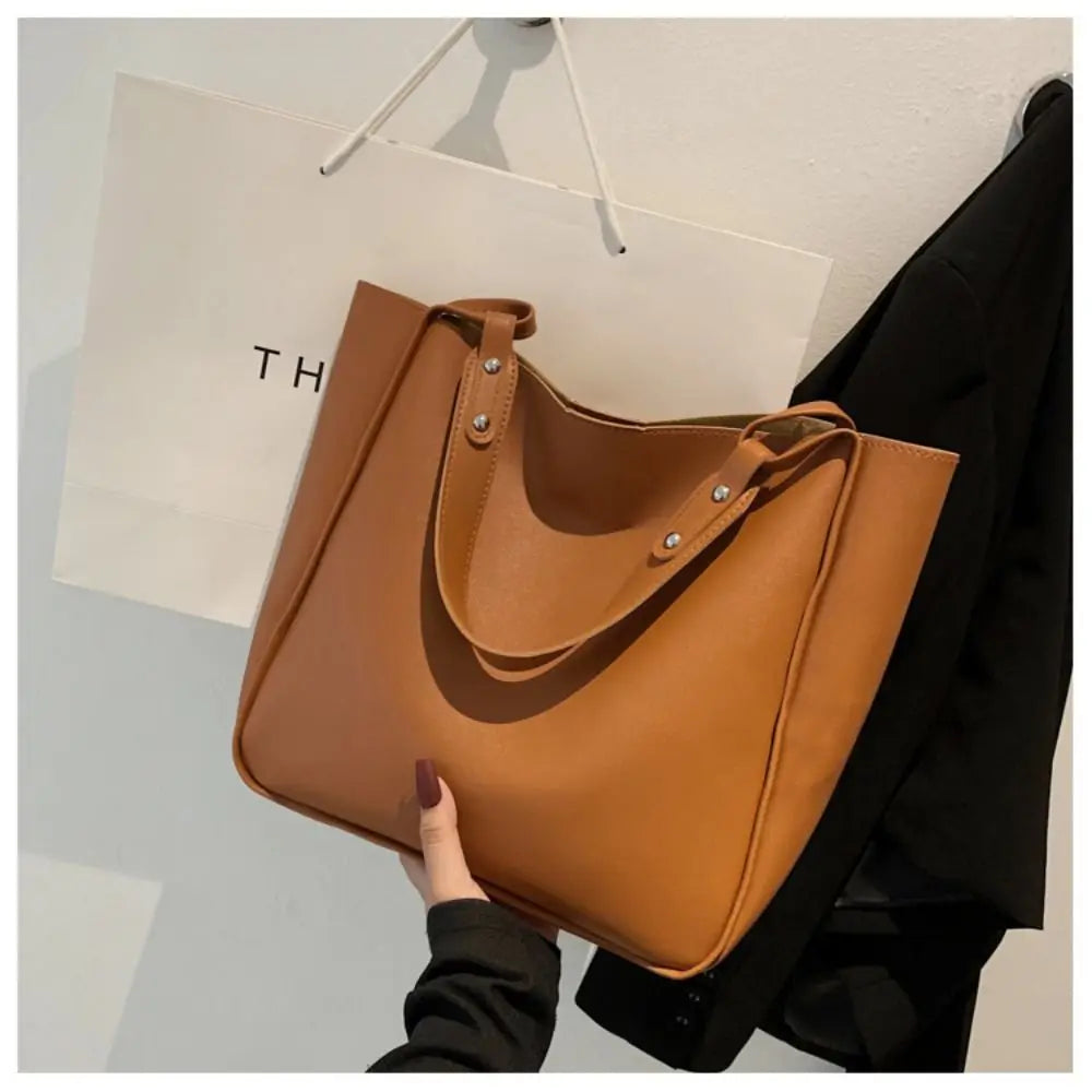 Sac à main en cuir PU pour femme - Grande capacité pour shopping et voyage