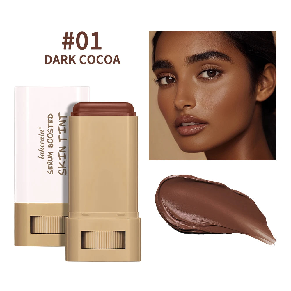 Serum Stick Foundation – Natural Finish, Buildable Coverage, 7 Active Ingredients, 6 Shades