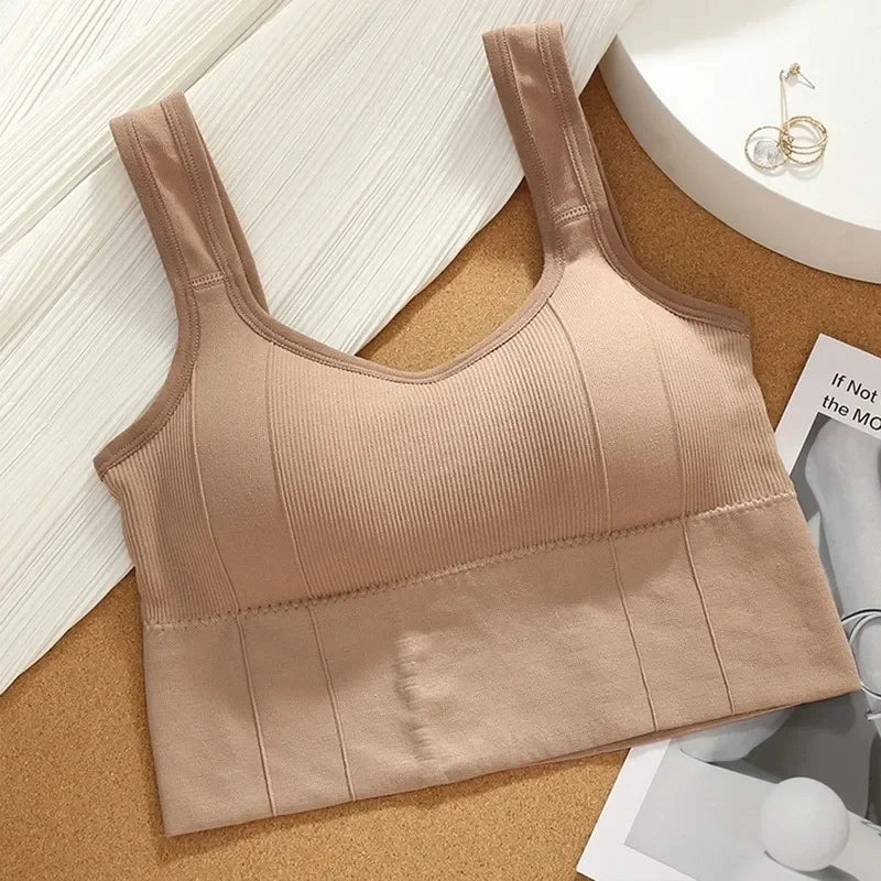 Seamless Women's Sports Bra – Breathable, Shockproof, Push-Up, Yoga & Fitness