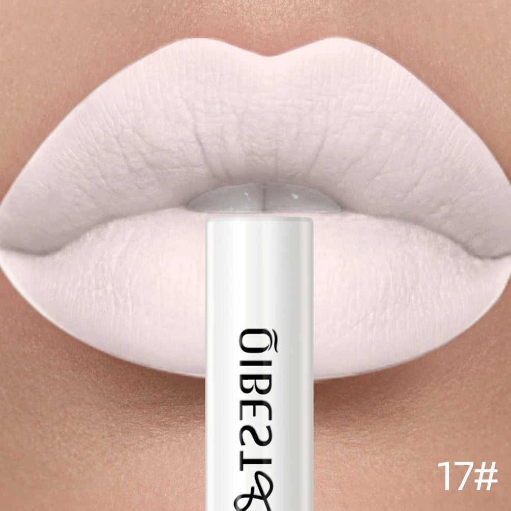 Rouge à Lèvres Liquide Mat Longue Tenue – Velours, Waterproof, 24 Teintes | QiBest