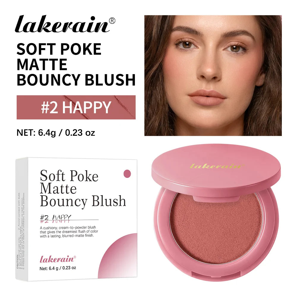 Mattifying Cream-to-Powder Blush – Lightweight Mousse Texture, Natural Finish, Long-Lasting | 7 Shades