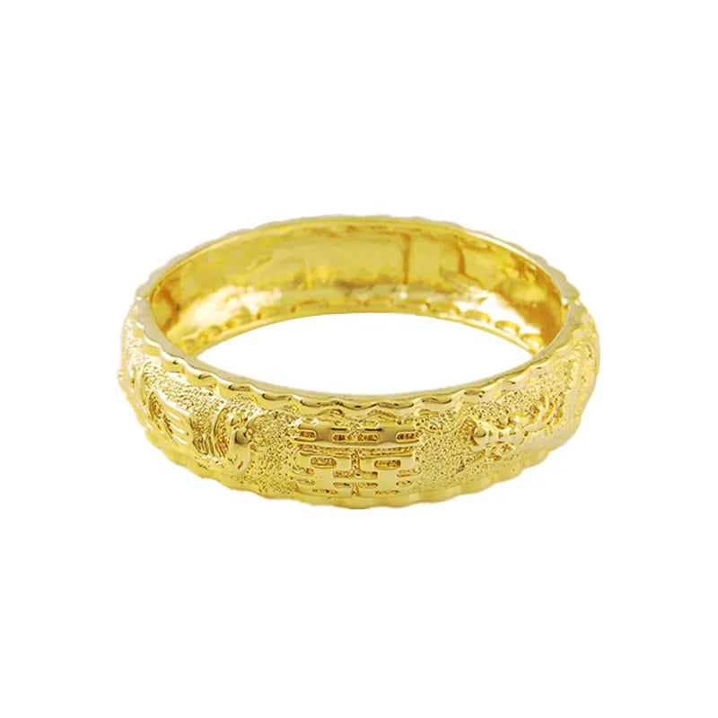 Gold Plated Bangle Bracelet – Classic Luxury Style, Wedding & Special Occasion Gift