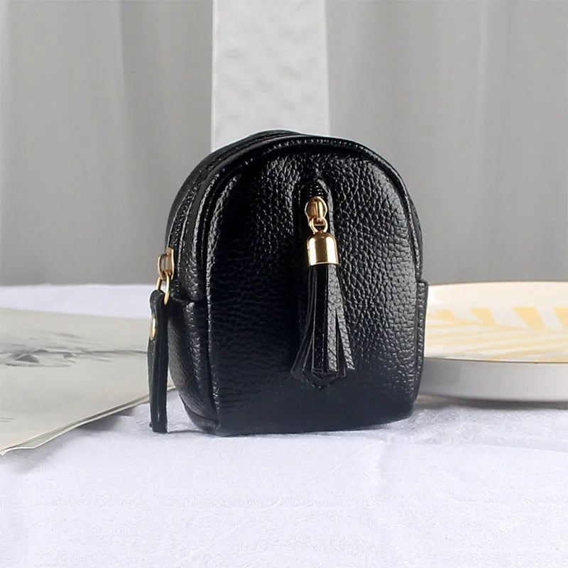 Women's PU Leather Mini Key Pouch – Luxury Key Organizer, Cute Coin Purse
