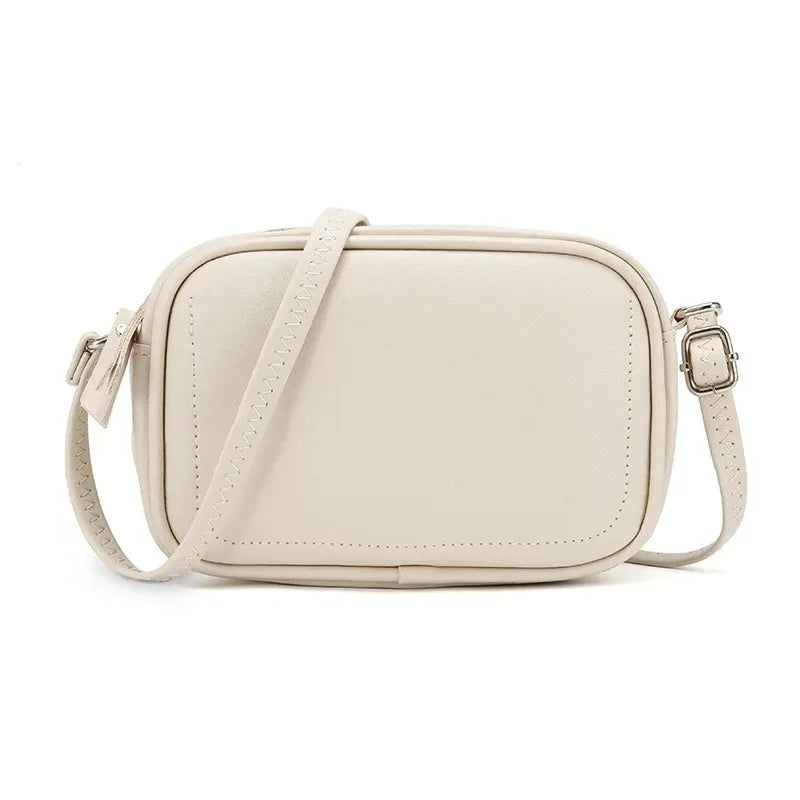 Sac à bandoulière en cuir décontracté - Style rétro vintage pour femme