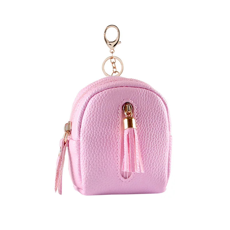 Women's PU Leather Mini Key Pouch – Luxury Key Organizer, Cute Coin Purse