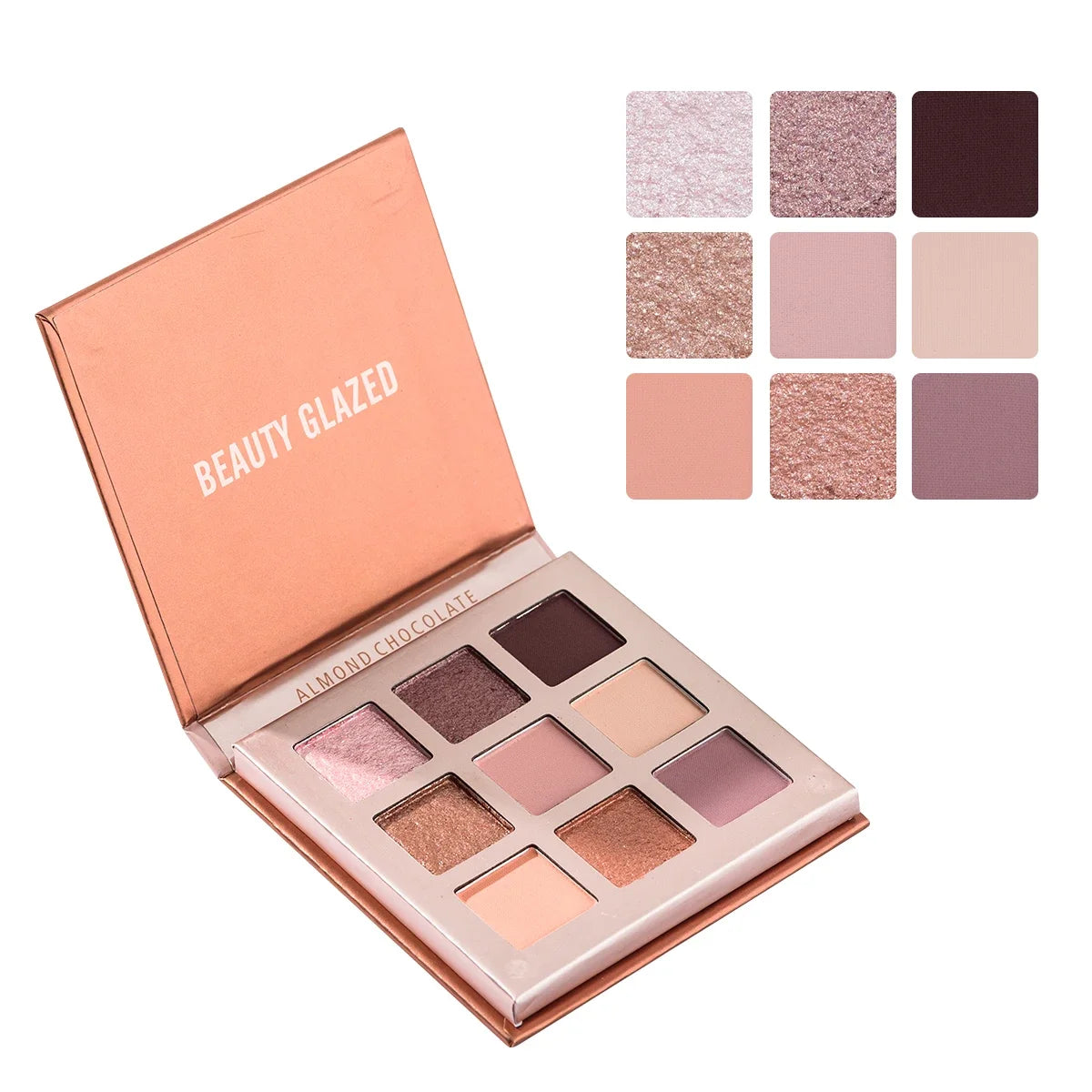 Palette Fard à Paupières 9 Teintes — Shimmer & Glitter Longue Tenue, Waterproof
