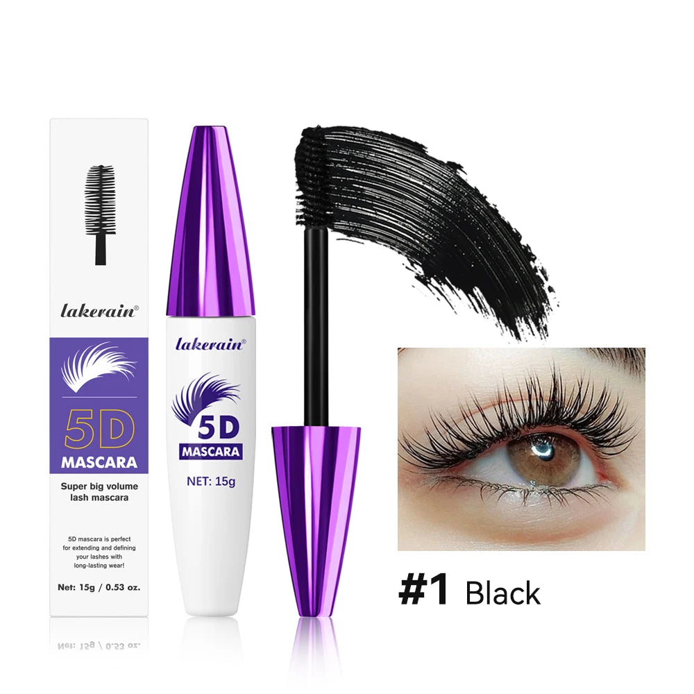 5D Waterproof Mascara — Lengthening, Volumizing & Curling 24H Long-Lasting