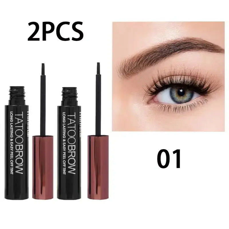 Gel Teinté Sourcils Tattoo Peel-Off — Semi-Permanent, Waterproof & Longue Tenue