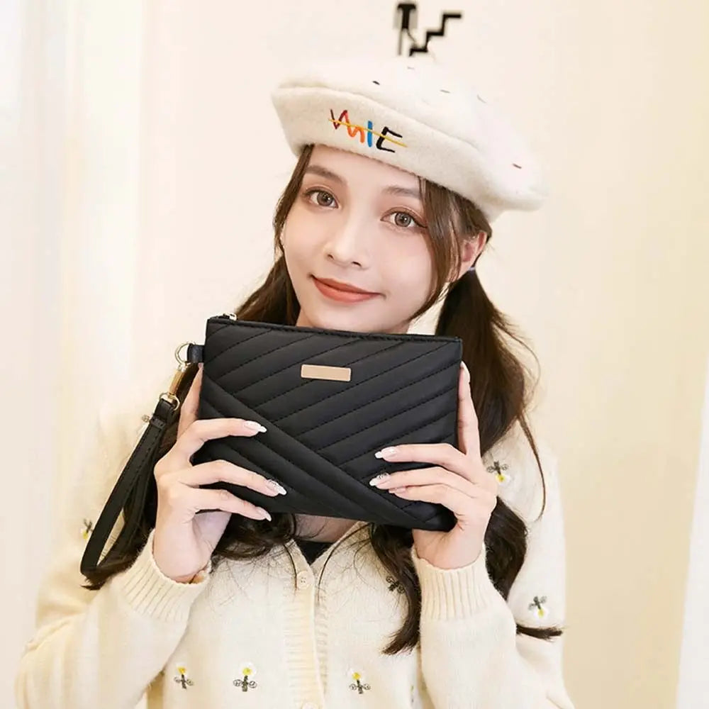 Pochette Enveloppe Femme en Cuir PU – Sac À Main Souple, Shopping et Voyage