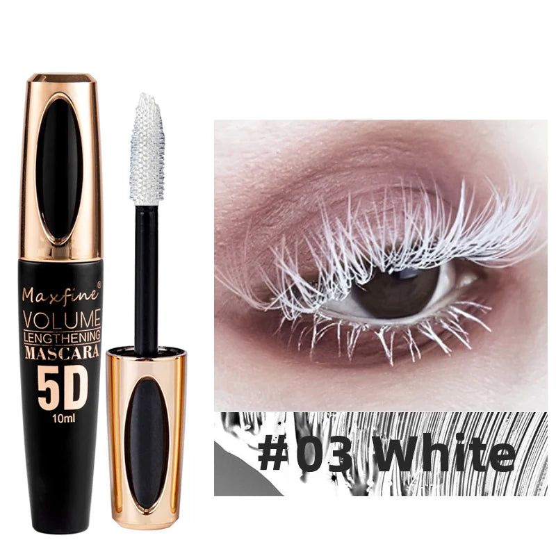 Mascara 5D Soie Longue Tenue — Waterproof, Volumisant, Allongeant & Courbant