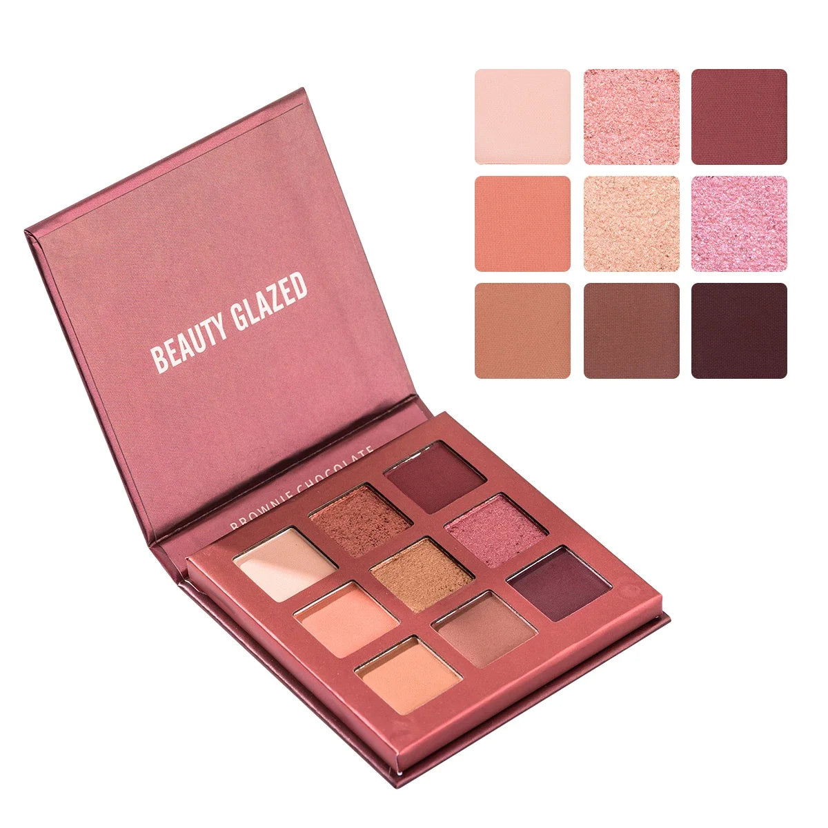 Palette Fard à Paupières 9 Teintes — Shimmer & Glitter Longue Tenue, Waterproof