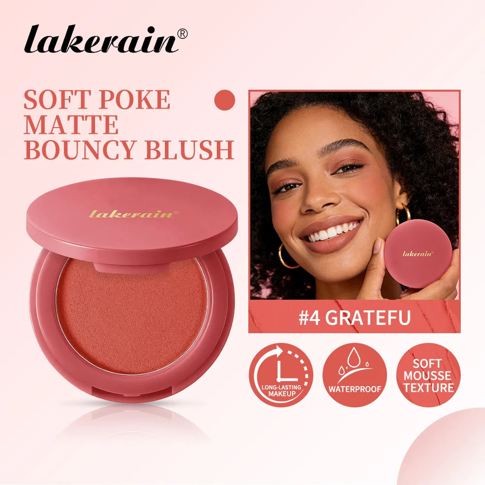 Mattifying Cream-to-Powder Blush – Lightweight Mousse Texture, Natural Finish, Long-Lasting | 7 Shades
