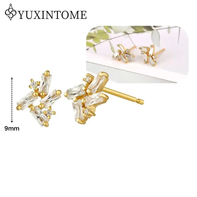 Boucles d'Oreilles Créoles Huggie Argent 925 – Zircon & Cristal, Goutte d'Eau, Certifiées GDTC, 73 Styles