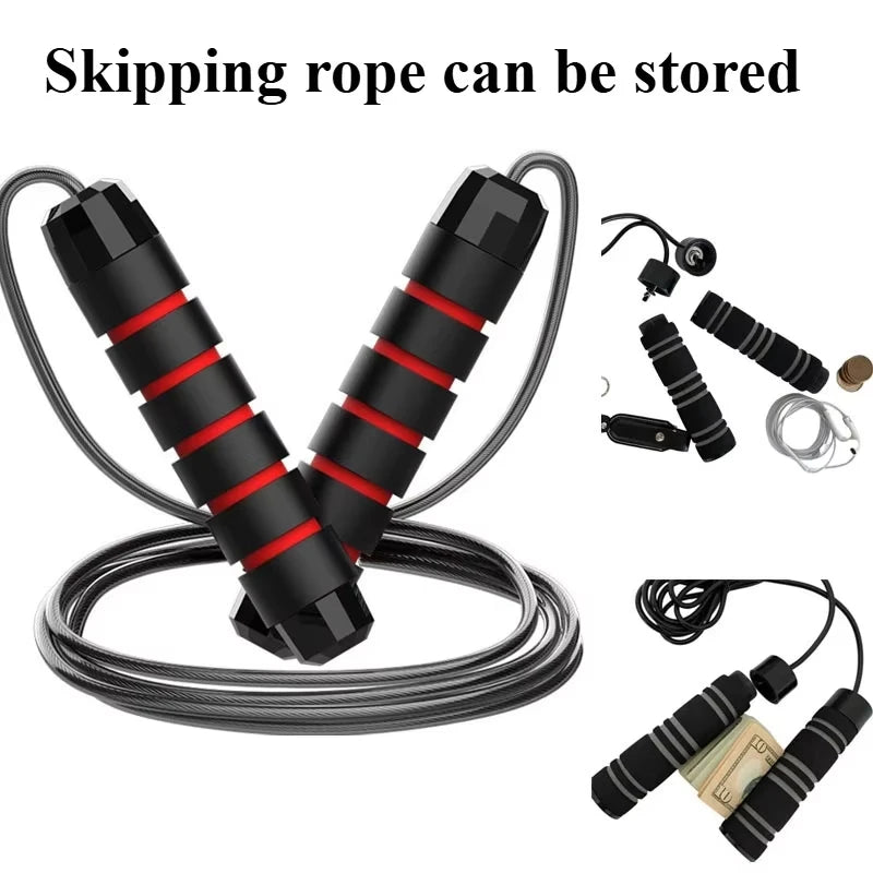 Corde à Sauter avec Roulements à Billes GOT-TOG – Câble Acier, Vitesse & Endurance, Unisexe