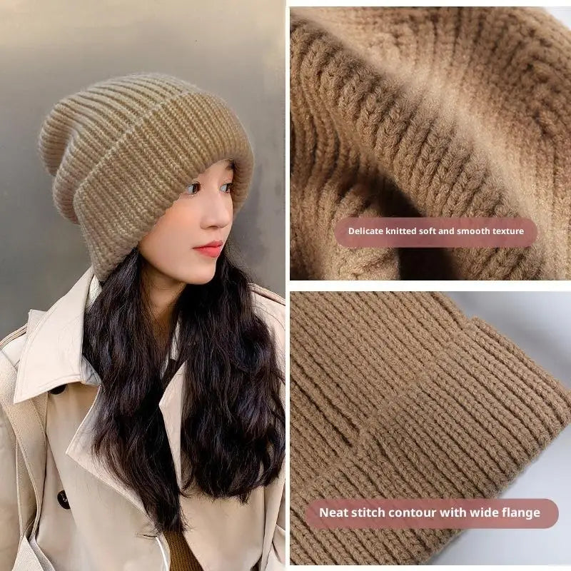 Women's solid knit beanie