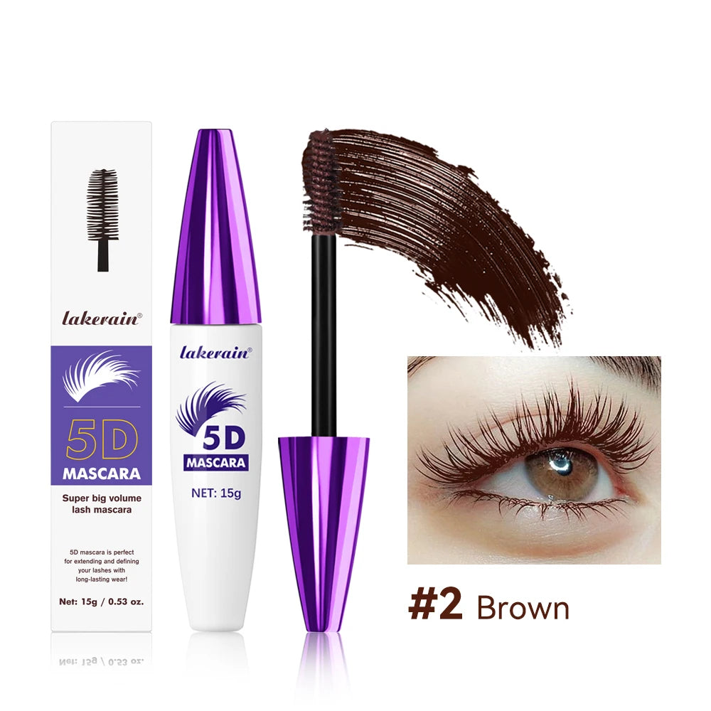 5D Waterproof Mascara — Lengthening, Volumizing & Curling 24H Long-Lasting