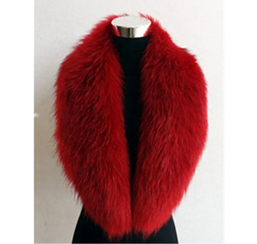 Faux fur scarf for women