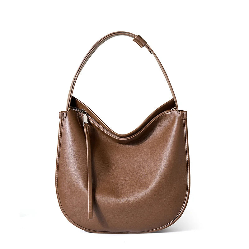 Genuine Leather Women's Handbag - Large Capacity - Luxury Shoulder Bag 2522
