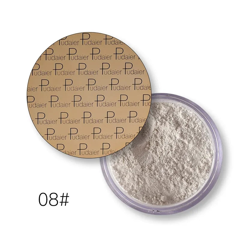 Mineral Loose Setting Powder – Matte Finish, Sebum Control, Waterproof, Dark Skin Tones, 8 Shades