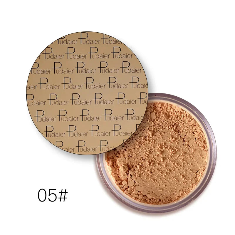 Mineral Loose Setting Powder – Matte Finish, Sebum Control, Waterproof, Dark Skin Tones, 8 Shades